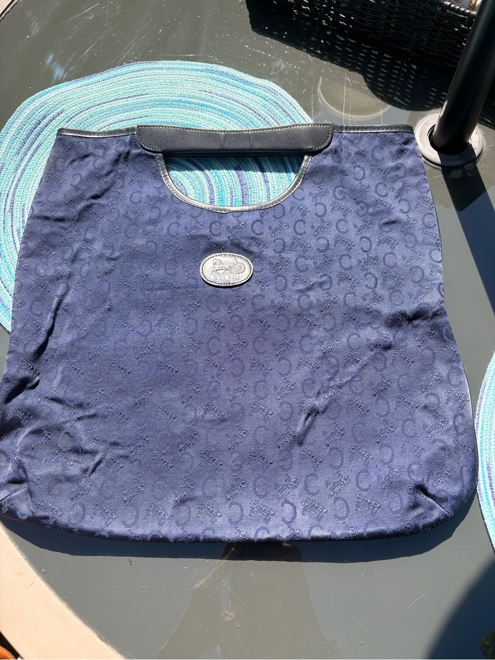 Celine & Noveir collab Navy Blue Women's Tote